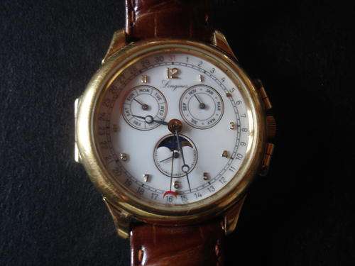 Rare Collectable Watches GENTS LONGINES MOONPHASE CHARLESTON WRISTWATCH was sold for 3 200.00 on 31 Mar at 08 16 by Motorman in Durban ID 35216053