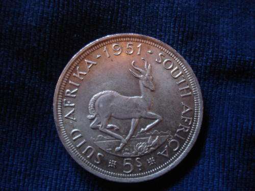 1951 5 SHILLING COIN