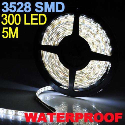 Pure White 5M 300LED 3528 SMD Flexible LED Light Strip