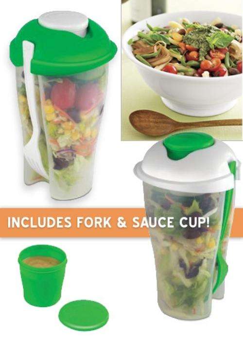 ***Set Of 2 *** Fresh Salad To Go Cups