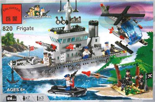 ****LARGE 614 Pieces **** FRIGATE, high quality, 100% Lego compatible