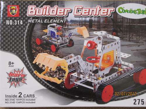 ***275 Pieces*** 2 in 1 Bulldozer & Earthmover DIY Contruction set ( similar to Meccano )
