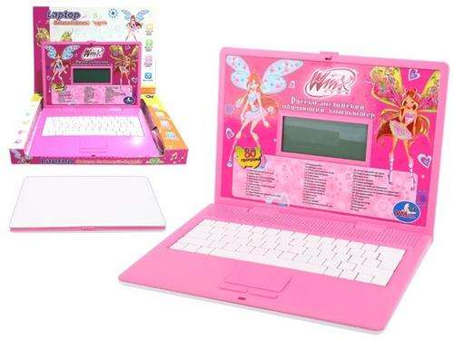Pink  girls Laptop & mouse with 60 activities and games