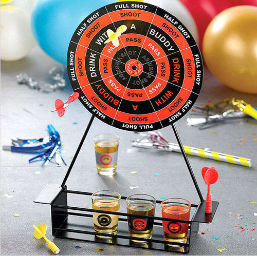 MINI DART DRINKING GAME Magnet Dartboard & Shot Glasses