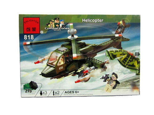 ****LARGE 275 Pieces **** Helicopter, high quality, 100% Lego compatible