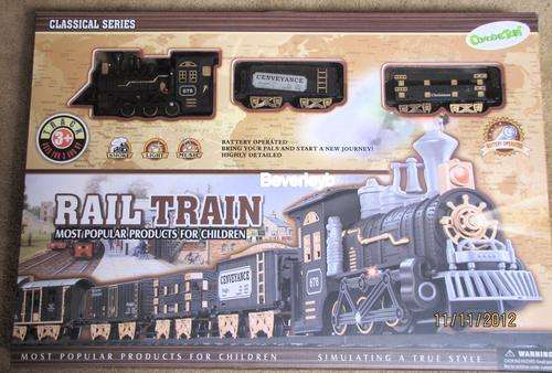 Large Train set with smoke, lights & music