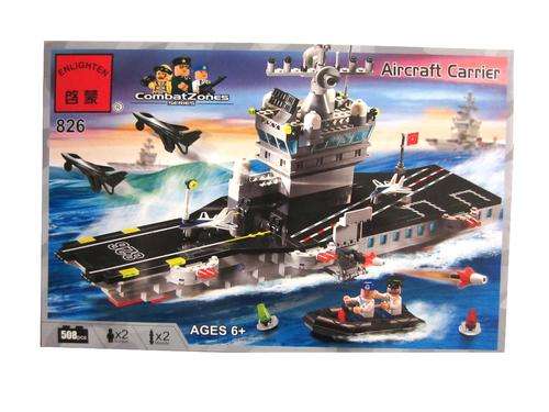 ****LARGE 508 Pieces **** Aircraft Carrier, high quality, 100% Lego compatible