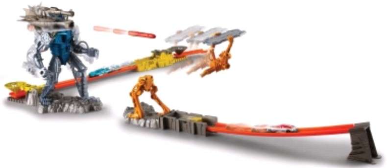 HOT WHEELS TRICK TRACKS CYBER BLASTER STARTER SET