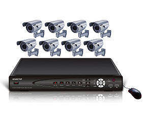 Complete 8 Channel Security Surveillance System with 600TV lines camera's