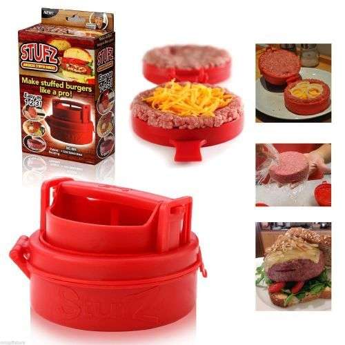 Stufz Americas Stuffed Burger-Make Stuffed Burgers Like A Pro Easy As 1-2-3