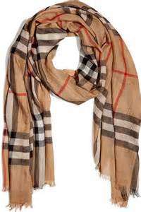 Silk brown scarf