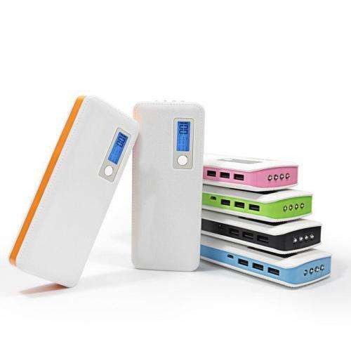 20000mAh 3 USB Power Bank LED LCD External Battery Charger
