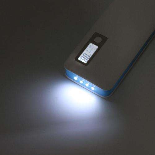 20000mAh 3 USB Power Bank LED LCD External Battery Charger