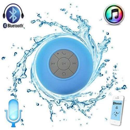 Waterproof Bluetooth Wireless Speaker Hands free Music Mic Suction Car Shower
