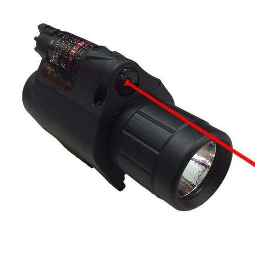 Tactical Combo Flashlight/Light Torch Red Laser Sight Fit For Pistol Hunting