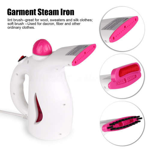 WHITE 800W PORTABLE HANDHELD GARMENT CLOTHES FABRIC STEAMER STEAM For Home