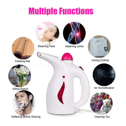 WHITE 800W PORTABLE HANDHELD GARMENT CLOTHES FABRIC STEAMER STEAM For Home