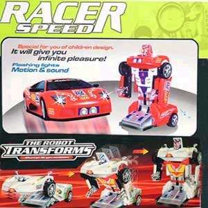 THE ROBOT TRANSFORMS Bump & Go Car that changes into a Robot