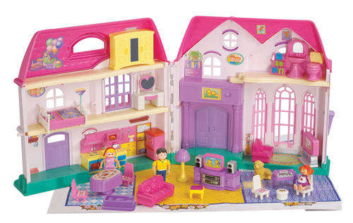 HUGE Dollhouse with tons of accessories & light & sounds