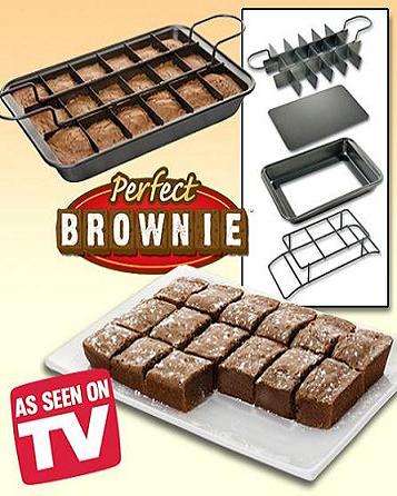 The Perfect Brownie Pan Set, the non-stick way to Bake, Slice and Serve your favorite treats