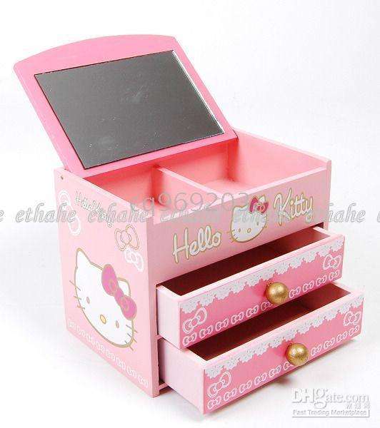 Beatifull Hello Kitty Jewellery Box ( Made of Wood )