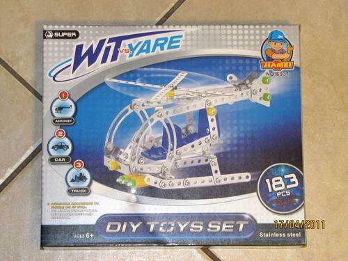 MECCANO STYLE HELICOPTER 183 Pieces