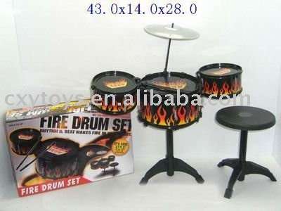 Kids Fire DRUM Set , Earplugs for the parents sold separately :)