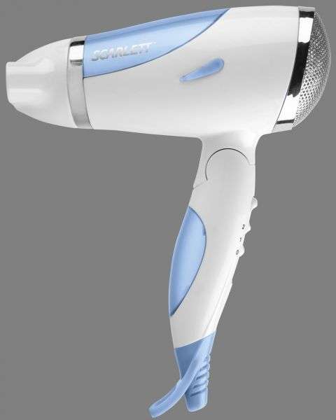 Scarlett 1800W Hair Dryer with folding handle ** Ideal for Travel**