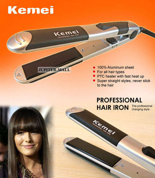 Kemei HAIR IRON for super straight styles!