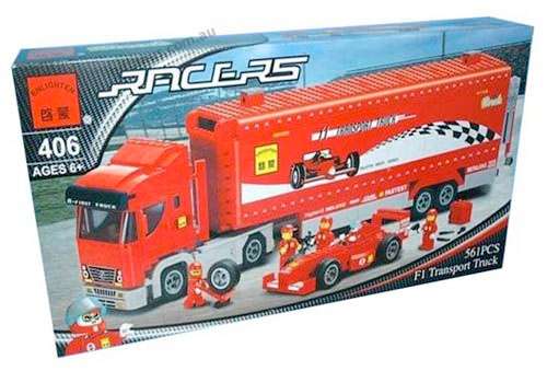 ****561 PIECES**** F1 Transport truck + F1 Car - High Quality 100% LEGO Compatable