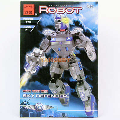 **176 PIECES** SKY DEFENDER TRANSFORMING ROBOT - 100% LEGO COMPATABLE