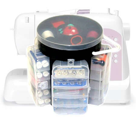 All-In-One 210 Piece Deluxe Sewing Kit with Custom Storage Caddy