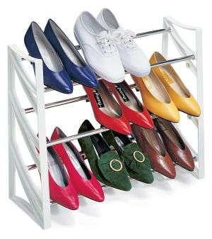 3 Tier, 9 Pair SHOE RACK
