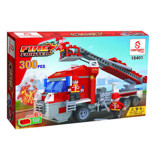 ***Large 300 Pieces*** FIRE ENGINE - High quality, 100% Lego Compatable