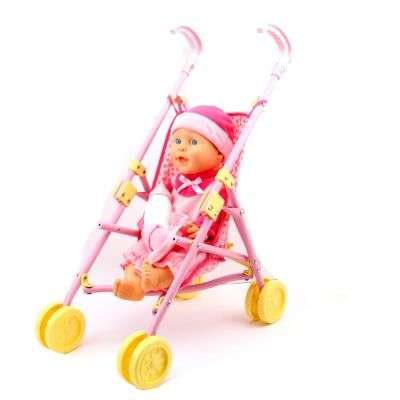 Adorable Doll & Stroller Set