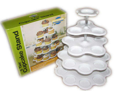 5 Tier Cupcake Stand - Holds 27 cupcakes