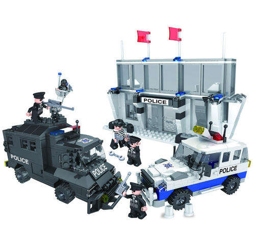 ***LARGE 500 Pieces*** POLICE STATION, High Quality 100% Lego Compatable
