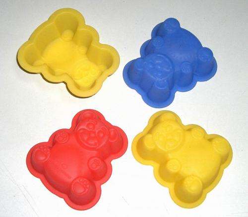 ***Set Of 4*** TEDDYBEAR SILICONE CAKE MOULDS