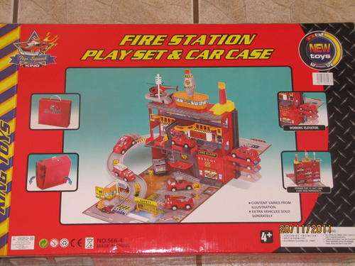 Fire Station Playset & Car case