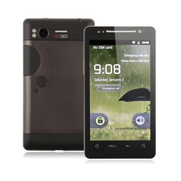 4.3 inch Android 2.3 Dual sim 3G cellphone. GPS, WIFI, Capacitive screen, dual cameras. Great price!