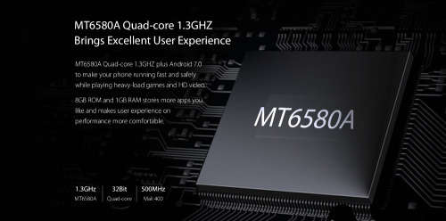 Blackview A7 Smartphone (Gold)