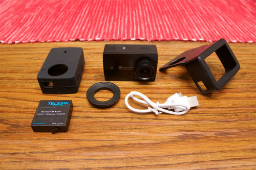 YI 4K ACTION CAMERA + EXTRAS