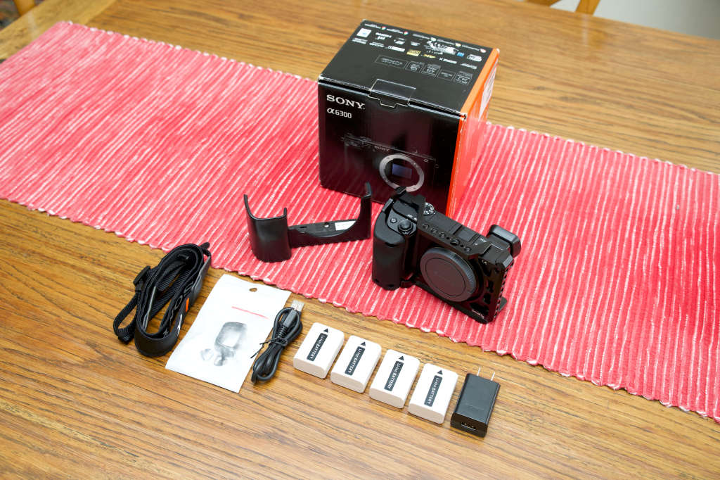 Sony Alpha a6300 Mirrorless Digital Camera (Body Only, Black) + Extras