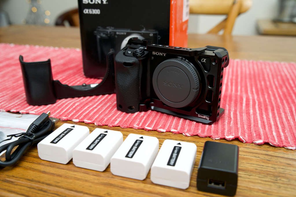 Sony Alpha a6300 Mirrorless Digital Camera (Body Only, Black) + Extras