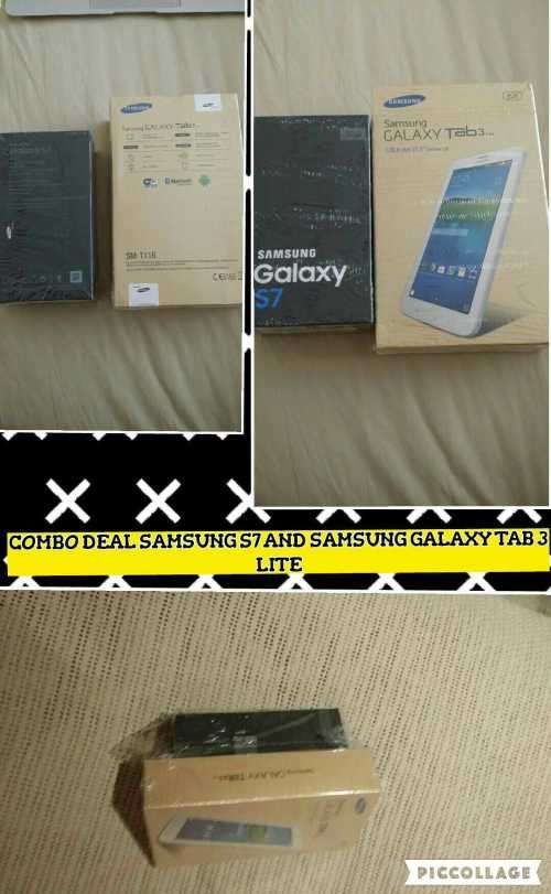 SAMSUNG GALAXY S7 EDGE + SAMSUNG GALAXY TAB 3 COMBO DEAL BRAND NEW SEALED ** FREE DELIVERY **