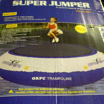 SUPER JUMPER TRAMPOLINE AND POOL SET COMBO WITH ALL ACCESSORIES
