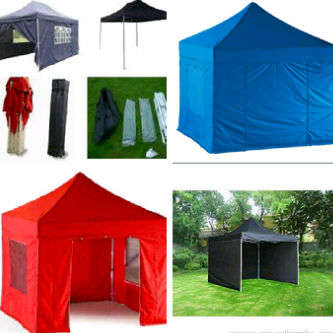 Gazebos 3x3m with sides zip doors pegs ropes and bag avail heavy duty BARGAIN R1850 FREE DELIVERY