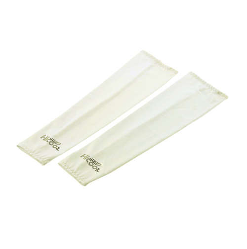 White Golf, Cycling or Running UV Resistant Arm Warmers Arm Sleeves