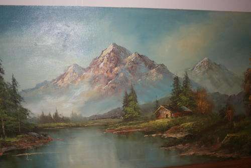 LARGE OIL BY ARTIST DAVID