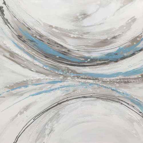 Bespoke Canvas Art - Abstract - Blue & Grey